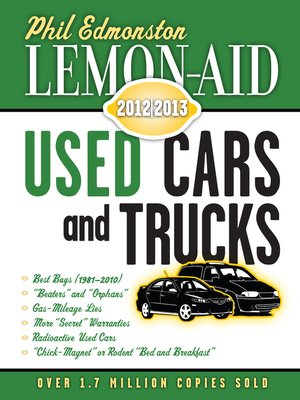 cover image of Lemon-Aid Used Cars and Trucks 2012-2013